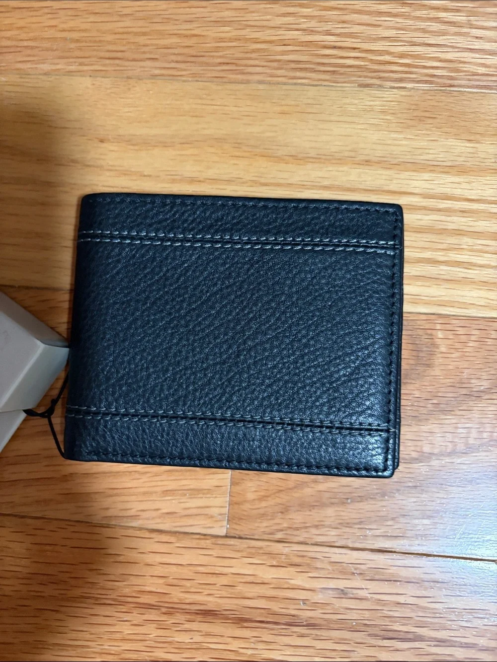 Black Brown 1826 Black Leather BI-Fold wallet